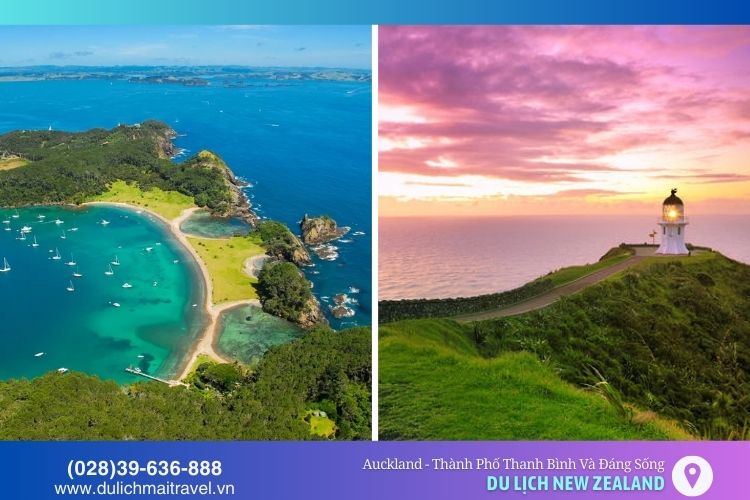Bay of Islands trong khung cảnh đầy màu sắc