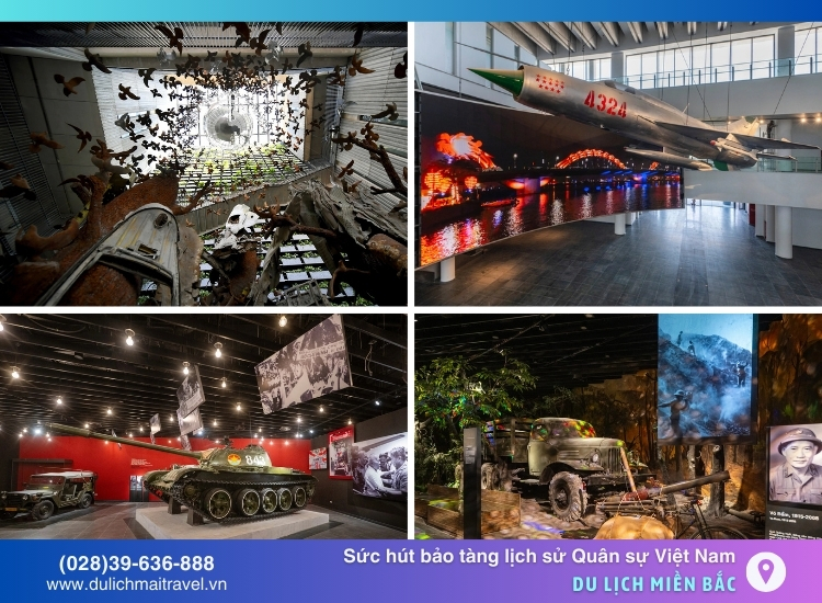 Trải nghiệm không gian lịch sử với các hiện vật quân sự, khắc họa đấu tranh kiên cường