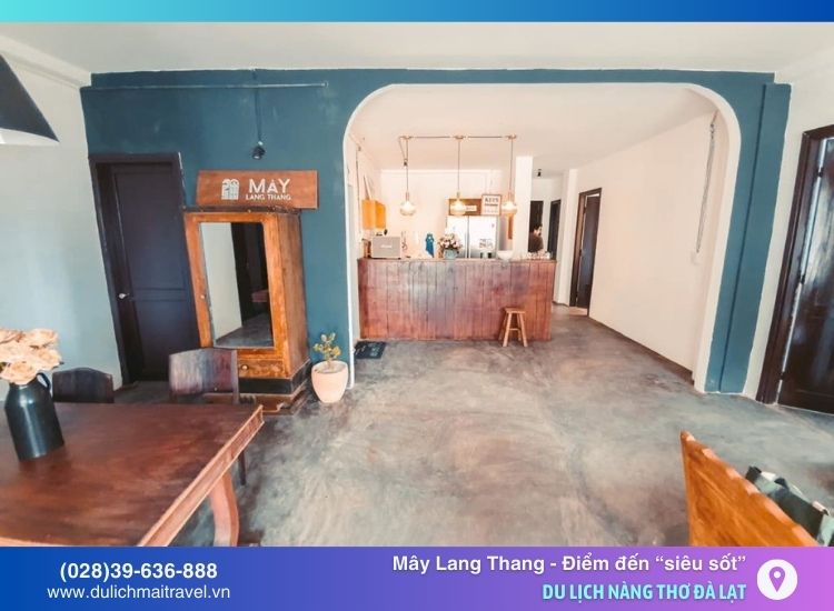 Phòng nghỉ lãng mạn, thư giãn, kết hợp cafe và dịch vụ lưu trú tiện nghi.