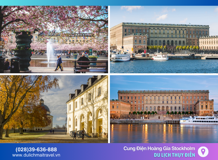 Cung điện Stockholm đẹp quanh năm, nên bất kì thời điểm nào cũng là thời gian lý tưởng để tham quan