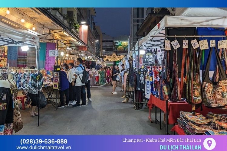 Chợ đêm là một trong những điểm đến nhộn nhịp và sôi động nhất tại Chiang Rai