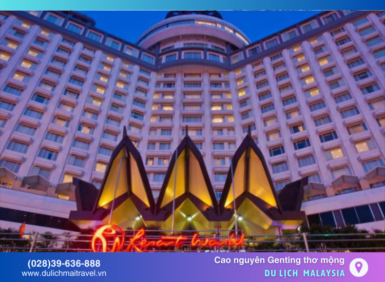 Resorts World Genting, nơi có nhiều hoạt động giải trí như casino, công viên chủ đề và nhà hàng.