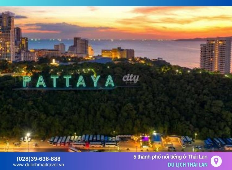 Pattaya - thành phố biển Thái Lan, nổi tiếng với bãi biển tuyệt đẹp, hoạt động giải trí sôi động