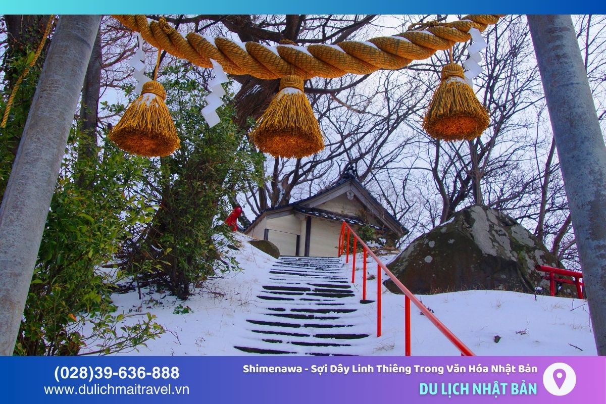 Shimenawa là biểu tượng bảo vệ, may mắn, sự kết nối giữa con người và thần linh trong văn hóa Nhật