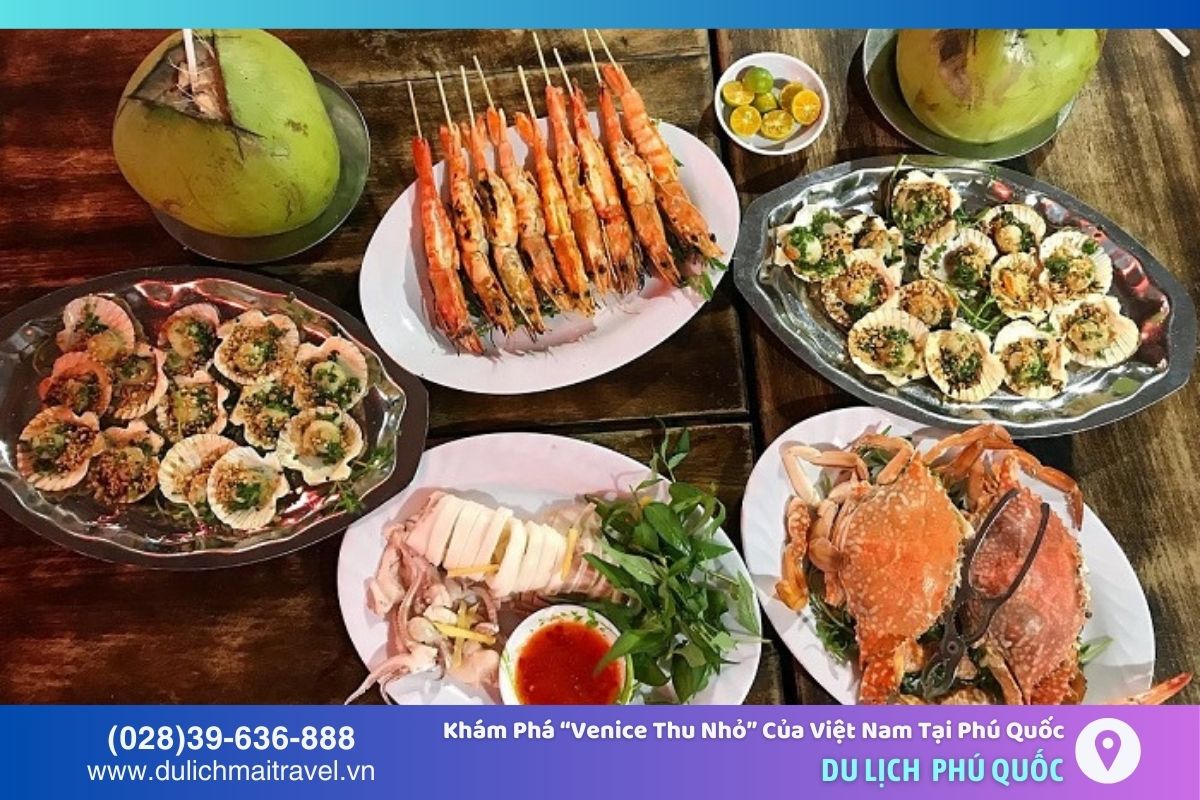 Phú Quốc nổi tiếng hải sản phong phú và tươi ngon