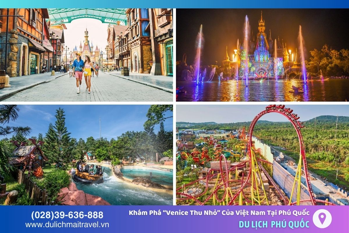 Vinpearl Land Phú Quốc - Khu vui chơi lớn với nhiều trò chơi cảm giác mạnh và chương trình biểu diễn đặc sắc