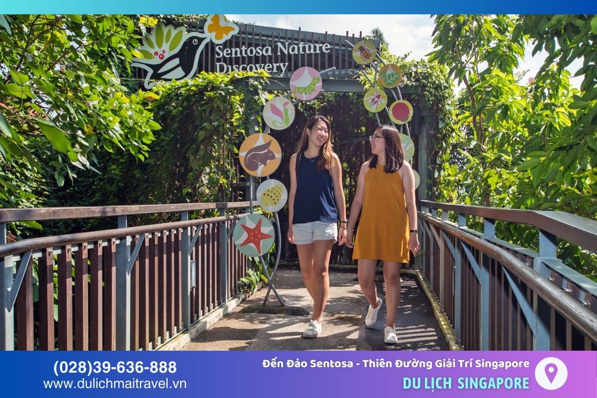 Sentosa Nature Discovery là nơi lý tưởng khám phá thiên nhiên, động vật hoang dã, thực vật quý hiếm