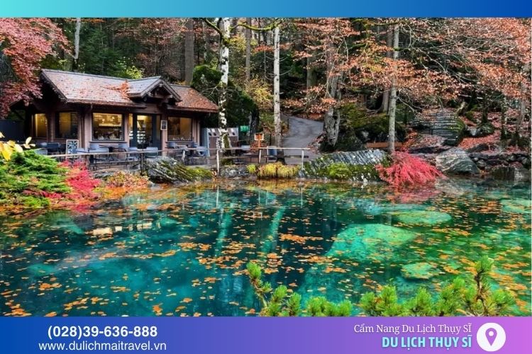Blausee có màu xanh ngọc tuyệt đẹp và huyền bí