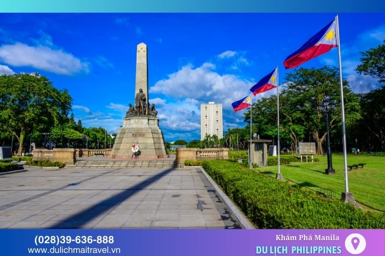 Công viên Rizal - nơi đặt bức tượng của vị anh hùng José Rizal