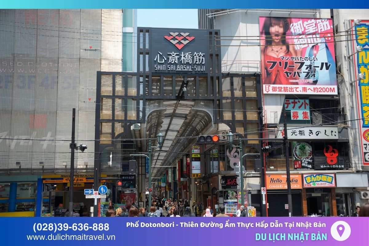 Phố Shinsaibashi-suji là nơi có thể tìm thấy các thương hiệu quốc tế nổi tiếng cũng như những sản phẩm sáng tạo và độc đáo