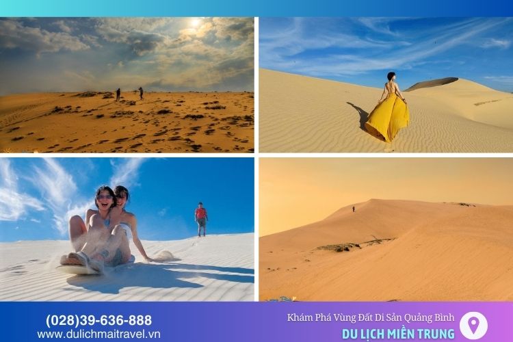 Cồn cát Quang Phú với đồi cát trắng mịn trải dài