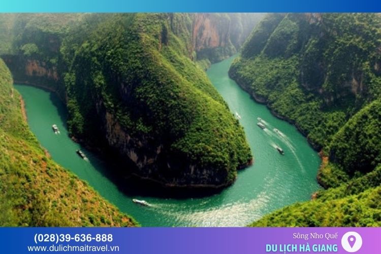 Sông Nho Quế với vẻ đẹp hùng vĩ là điểm đến không thể bỏ qua khi du lịch Hà Giang