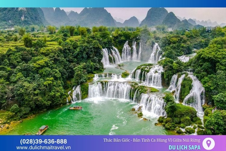 Thác Bản Giốc hùng vĩ và thơ mộng giữa núi rừng Đông Bắc