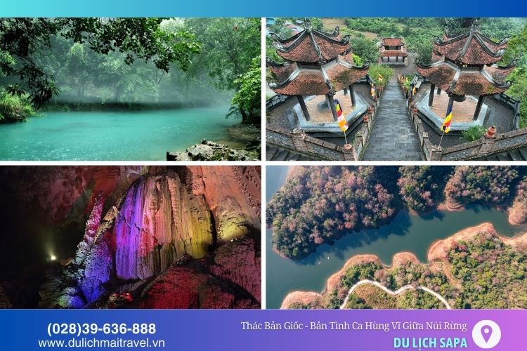 Pác Pó, Ngườm Ngao, Phật Tích Trúc Lâm, Hồ Bản Viết là những thắng cảnh đẹp tại Cao Bằng