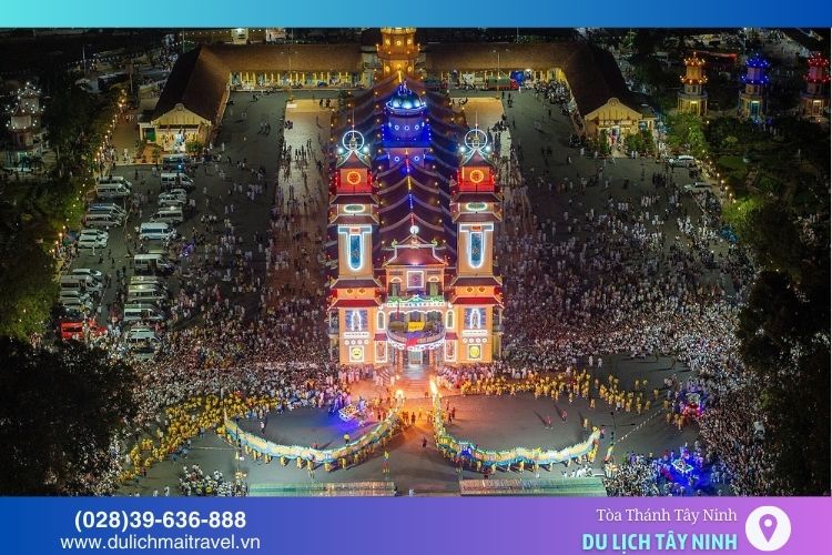 Tòa Thánh Tây Ninh trở nên nhộn nhịp vào mỗi dịp lễ