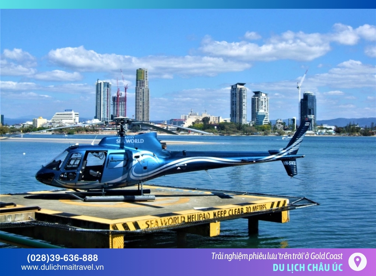 ngắm gold coast từ trực thăng
