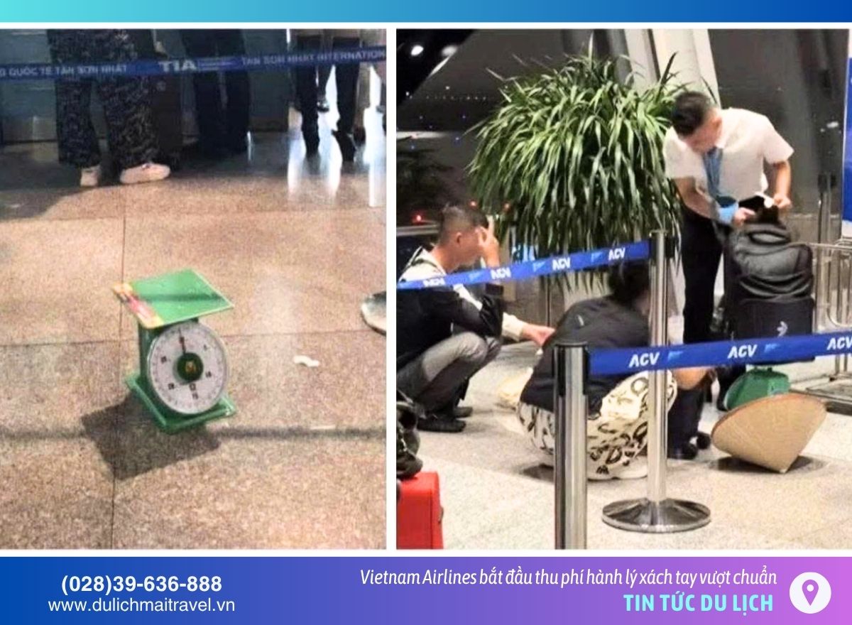 Cân hành lý xách tay Vietnam Airlines