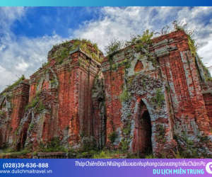 Tháp Chiên Đàn – Nơi thời gian ngưng đọng trên những viên gạch hồng