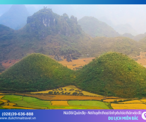 Núi Đôi Quản Bạ – Nơi hơi thở của đá hòa quyện cùng mây trời