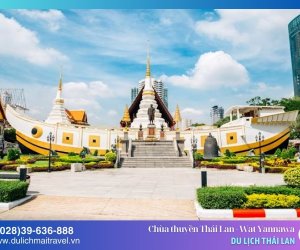 Chùa thuyền Wat Yannawa, nơi giao thoa văn hóa Thái - Hoa