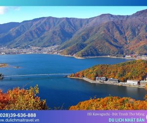 Hồ Kawaguchi - Bức tranh thơ mộng bên chân núi Phú Sĩ