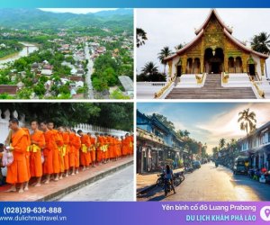 Vẻ đẹp cổ kính và yên bình của cố đô Luang Prabang