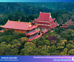 Tiếng chuông chùa Khánh Lâm: Âm vang tĩnh lặng giữa rừng sâu