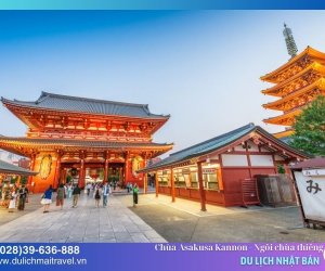 Chùa Asakusa Kannon - Ngôi chùa thiêng và cổ nhất Tokyo