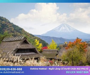 Oshino Hakkai - Ngôi làng cổ dưới chân núi Phú Sĩ 