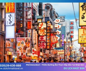 Khu phố Dotonbori - Thiên đường ẩm thực hấp dẫn tại Nhật Bản