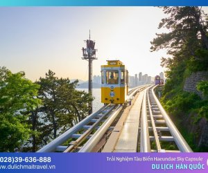 Trải nghiệm tàu biển Haeundae Sky Capsule độc đáo nhất Hàn Quốc