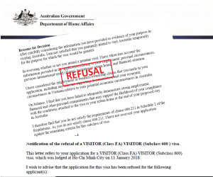 Những lý do bị từ chối visa du lịch Úc và cách xử lý 