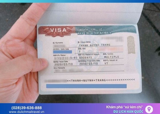 Hướng dẫn xin visa Hàn Quốc mới nhất