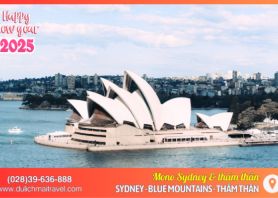 Tour Du lịch Úc Tết 2025|Mono Sydney | 5N4D
