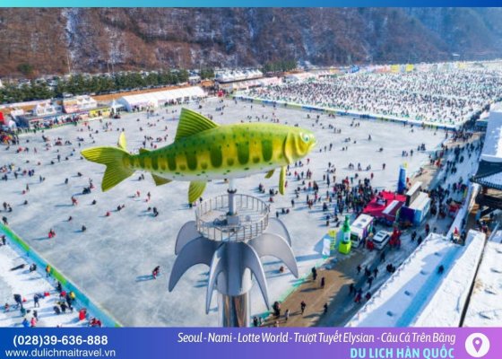 Tour Hàn Quốc Tết 2026 || Seoul - Lễ Hội Câu Cá Trên Băng - Nami - Lotte World - Trượt Tuyết Elysian  [6N5Đ]