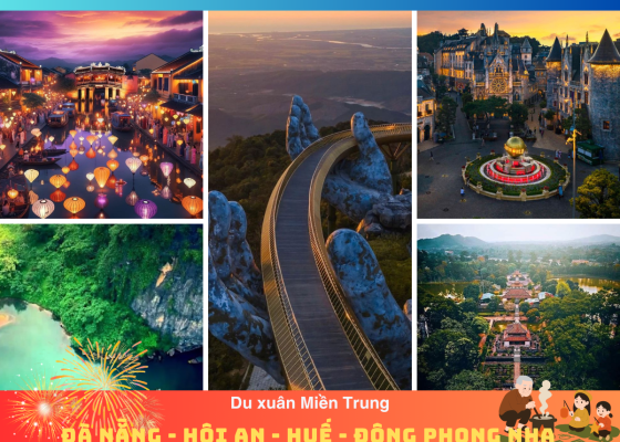 Tour Miền Trung Tết 2026 | Đà Nẵng, Hội An, Bà Nà, Phong Nha 4N3D