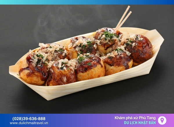 Takoyaki - những viên bánh bạch tuộc giòn rụm