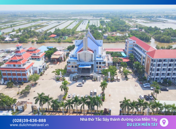 Vị trí nhà thờ Tắc Sậy