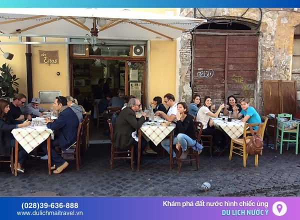 Nhà hàng Da Enzo nổi bật với các món ăn La Mã