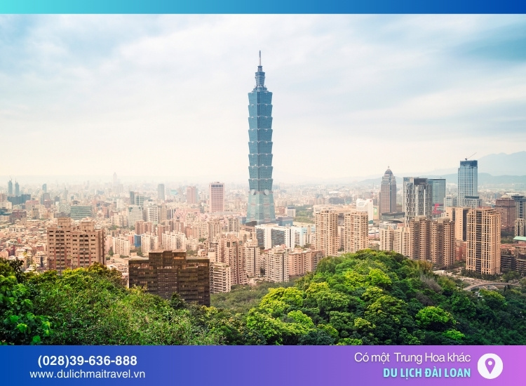 Tháp Taipei 101 - tòa nhà cao nhất và là biểu tượng của đài loan