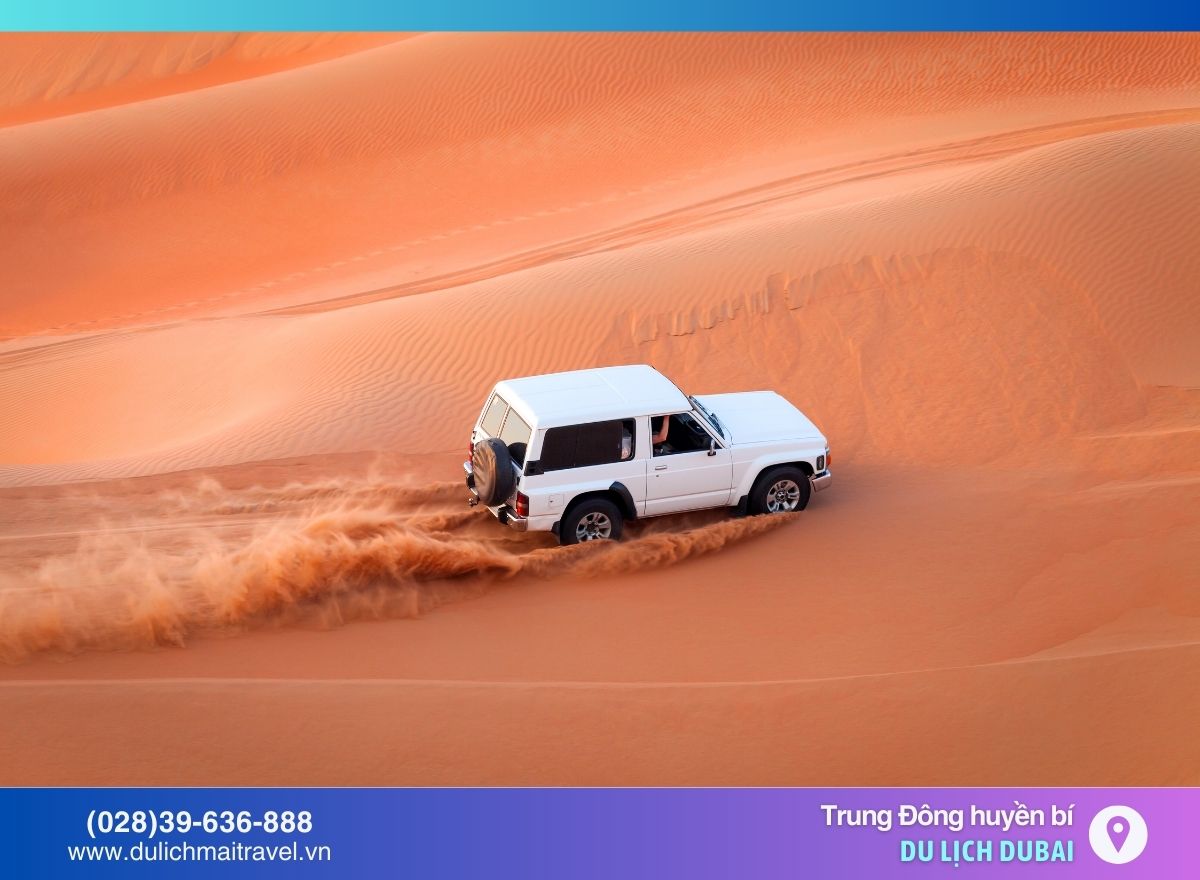 Đi xe chuyên dụng khám phá Sa mạc Safari