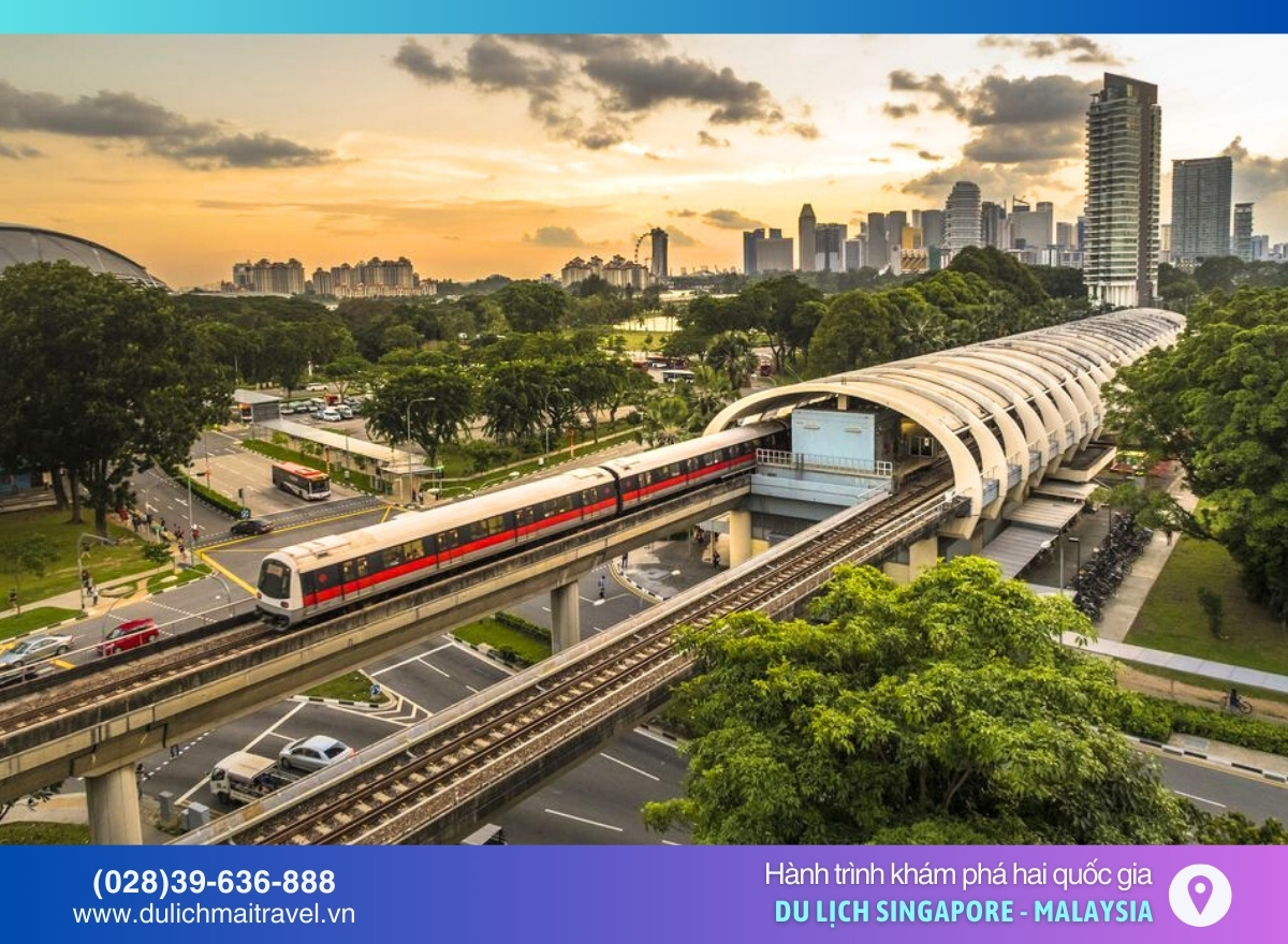 hệ thống tàu điện MRT hiện đại của Singapore