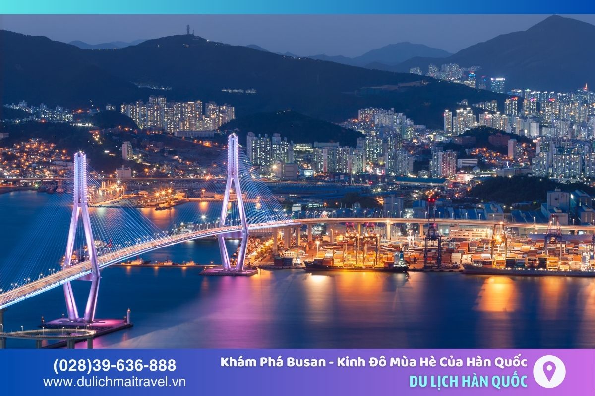 Busan, thành phố biển sôi động Hàn Quốc nổi bật với đường bờ biển dài và các công trình độc đáo