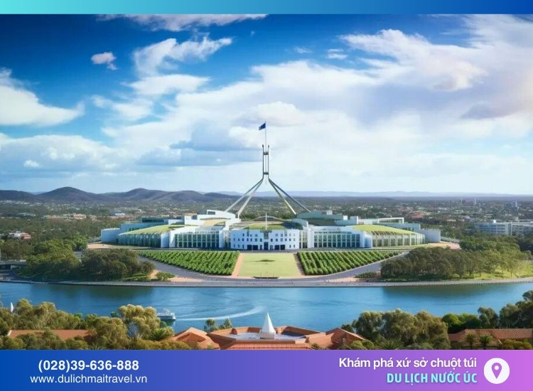 tòa nhà quốc hội Canberra - tour úc 7 ngày 6 đêm